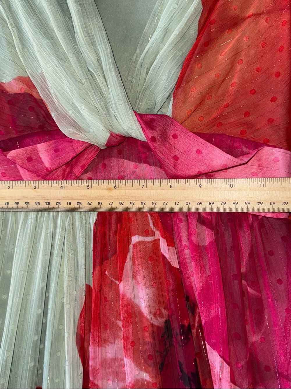Taylor Floral Chiffon Maxi Dress Size 2 - Picture 10 of 12